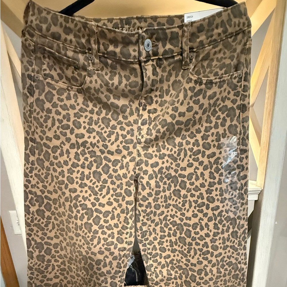 American Eagle Outfitters Animal Print Trousers